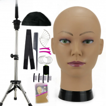 Mannequin Head With Tripod For Making Wig Hat Glasses Mask Display Cosmetology Manikin Head For Makeup Practice Wig Install Kit