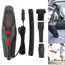 12V 5M 120W Car Vacuum Cleaner Wet Dry Portable Handheld Dual Use Mini Auto Vacuum Cleaner with Washable HEPA Filter LED Light