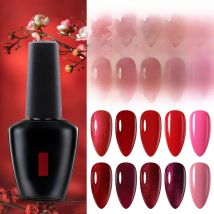 NAILCO Gel Nail Polish 15ml Dark Red Blood Colors Series Nails Art Glitter Manicure UV Lakiery Hybrydowe Vernis Nails Gel Design