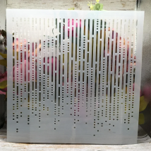30*30cm Dot Line Rainy DIY Layering Stencils Wall Painting Scrapbook Coloring Embossing Album Decorative Template