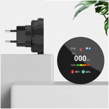 Detektor tlenku węgla i gazu CHZHVAN 4w1, alarm na gaz ziemny i CO z pomiarem temperatury i wilgotności do alarmu bezpieczeństwa w domu.