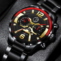 Fashion Mens Stainless Steel Watches Luxury Men Sport Quartz Wrist Watch Male Business Casual Leather Watch relogio masculino