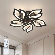 Plafoniera LED dimmerabile, petali lampada da soffitto 45W 5200LM con telecomando, 3000K/4500K/6500K, per camera da letto