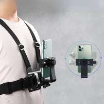 Chest Strap Mount Belt for Mobile Phone iphone 14 Holder Chest Strap for GoPro Hero 11 10 9 8 DJI Action Camera Accessories POV