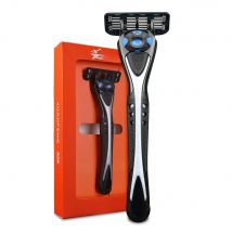 XUANFENG 6-layer rotating shaver, German 6CR steel manual shaver, men's 3D shaver blade