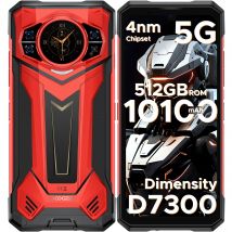 Versione globale DOOGEE S200 Plus 5G Telefono robusto Dimensity 7300 Display posteriore da 1,32 "12 GB 512 GB Immagine AI Batteria da 10100 mAh Cellulare