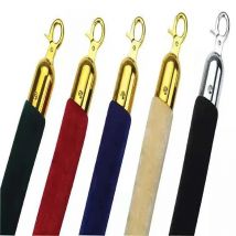 1.5m Long High Quality  KINJOIN Flannel Sling Twisted Lining Barrier RopeFor Welcoming Queuing Columns Pole Fences  Stands