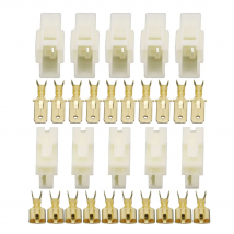 5 Sets 2 Pin DJ7022-6.3-11/21 Electrical Wire Connectors Plug Male and female Automobile Connector 2P