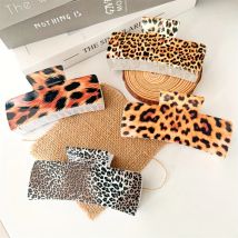 Neue Frauen Mädchen Haar Krallen Clips Leopard Große Klaue Clips Pferdeschwanz Haarnadel Krabben Haarspange Mode Haar Zubehör Geschenke