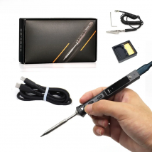 Original TS101 Electric Soldering Iron Adjustable Temperature USB Portable Digital Welding Station 65W Mini TS100 Upgraded
