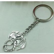 HOT Wholesale 10pcs Fashion Vintage Alloy Pterosaurs/Dragon Charm Keychain Gifts Fit Key Chains Accessories Jewelry a21