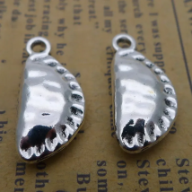 10pcs/Lot 10x22mm Antique Silver Color Dumpling Charms Pendant For Jewelry Making DIY Jewelry Findings