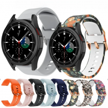 20mm Soft Silicone Watchbands for Samsung Galaxy Watch 4 40mm 44mm Strap Band for Galaxy Watch 4 Classic 42mm 46mm Straps Correa