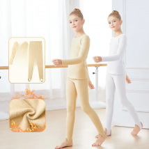 Ballet Suits Winter Thermal Underwear Sets Girls Warm Thick Velvet Kids Children Ballet Dance Underwear&Ballet Pantyhose