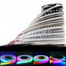 DC5V WS2812b led strip light 1m/5m 30/60/144leds/m pixel WS2811IC Smart Pixels Neon Lamps Tape IP30/IP65/IP67 Full color led Bar
