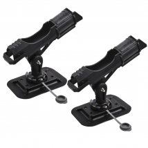 2Pcs/lot New 360 Degree Rotation Adjustable Fishing Rod Holder Mount Stand Bracket Holder for Kayak Canoe Boat Fishing Rod Base