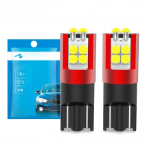 NAO 2x T10 LED Super Bright Bulb W5W Anti Error CANBUS Lamp 6000K White Amber Red 5W5 700LM 12V 24V Car Marker Clearance Lights