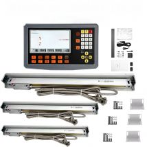 New SDS2-3VA 3 axis digital readout display DRO kit 3PCS 5um Optical Ruler Linear Scale Encoder For Grider Mill Lathe Machine