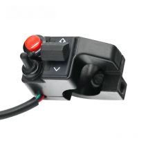 LMoDri 7/8" 22mm Aluminum Motorcycle ATV Dirt Handlebar Mount Push Button Horn Beam  Turn Switch For Honda YAMAHA BMW GS