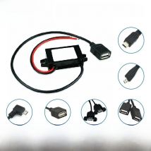 Type C USBC Mini Micro USB 12V 24V 36V 48V Convert to 5V 3A Car Phone Charger DC DC Step Down Buck Converter 12 Volt to 5 Volt