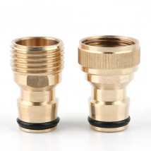 1pc 1/2" Thread Tap Brass Garden Hose Connector Quick Hose Adaptor Accessories Garden Connector Watering Spray Nozzle