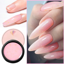 Quick Building Extesion UV Gel Nail Art Clear Camouflage Color Nail Tip Form Crystal UV Gel Top Base Gel Nail Art