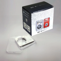 1 piece 9.5mm~26.5mm lager label PS material/Coin slabs slab white color  High-quality Grade displaycase