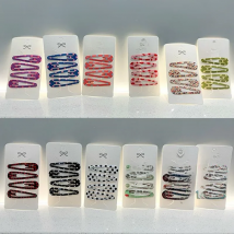 2021 Newest High Quality Printed BB Clip Women Girls Children Hairpins Hair Clips Pins Barrettes Accessories Headdress Headwear