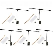 5PCS ELRS 915MHz / 2.4GHz NANO ExpressLRS Receiver With T type Antenna Support Wifi Upgrade for RC FPV Traversing Drones Parts