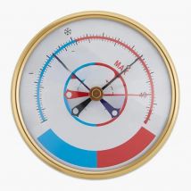 5" Indoor Outdoor Thermometer Wall Dial Temperature Gauge Measurement Tool for Home Garden Greenhouse Warehouse Weather Station