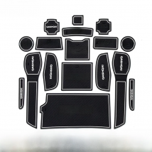 Non-slip Auto Interior Door Gate Pad Cup Mat For Nissan Qashqai J11 2019 17pcs Car Accessories Car Door Mat Styling
