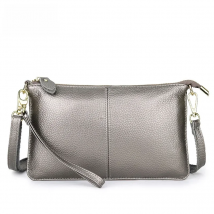 Leather Crossbody Bag Women Silver Handbags Mini Flap Gold Day Clutch Luxury Beach Shoulder Messenger Bag Female Purse XA828H