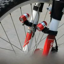 1 Pc New Professional 6 LED Mini Cycling Bike Bicycle Front Head Light Warning Lamp Safety Waterproof Headlight with Lamp Holder