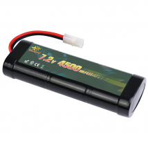 7.2V 4500mAh NiMH RC Toy Battery Flat Racing Car Vehicles Rechargeable Battery for RC Trucks Buggy Boat with Tamiya Connector
