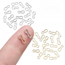 20pcs 9mm Doll Buckle Keychain Clips Baby Dolls Connecting Metal Mini Doll Bag Chain Buckles Accessories Dolls Sewing Accessorie