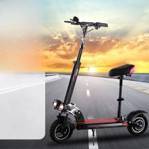 800W Powerful Electric Scooter 48V 15Ah Max Speed 50km/h 50km Range 10'' Tires Dual Shock Absorbing Folding EScooter for Adults