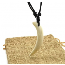 Men's Real Teeth Pendant Necklace Wild Boar Tusks Tribal Amulet Necklaces for Women Wholesale