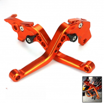 For KTM Duke 250 390 RC250 2013 - 2015 2016 RC200 2014 2015 Orange CNC Aluminum Motorcycle Short Adjustable Brakes Clutch Levers