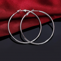 Diameter 5-8cm wholesale 925 sterling silver earrings for women lady girl high quality fashion classic jewelry LE010