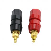 1/5/10PCS Terminals Red Black Connector Amplifier Terminal Binding Post Banana Speaker Plug Jack Adapter Socket