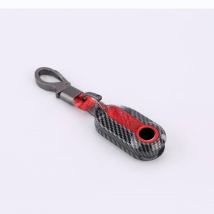 Glossy Carbon ABS Key Fob Case Cover for Fiat 500 Panda Punto Bravo Key Shell Protect Accessories