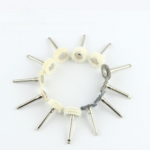 5pcs Flat Dental Polishing Brush Resin Natural/Porcelain Teeth Polisher For Low-Speed Handpiece Jewelry One Time Polishing Wheel