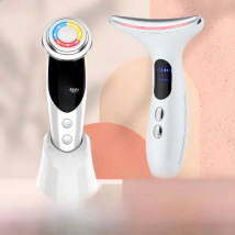 7in1 EMS Face Massager Lifting Beauty LED Face Skin +3 Colors LED Facial Neck Massager Photon Therapy Heating Wrinkle Removal