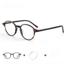 ZENOTTIC Retro Small Round Prescription Eyeglasses Women Men Anti Blue Light Progressive Glasses Photochromic Optical Eyewear