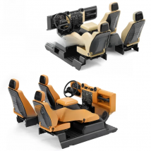 Grc 1/10 Defender Interior Full Set Colors Set Center Console/steering Wheel/seat For Traxxas Trx-4 Defender #g161dh G161dl