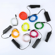 3V AA Battery Waterproof LED Strip Glow EL Wire Rope Tape Cable Strip LED Neon Lights Shoes Clothing Car Flexible Neon Light