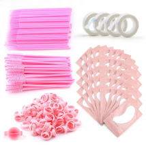 Eyelash Extension Supplies Set lashes Micro Brush Tape Glue Ring Eye Pad Disposable Mascara Applicator eyelashes Tool