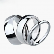 2mm/4mm/6mm/8mm Ring Pure Silver Color Tungsten Ring Couple Engagement Ring Lovers Jewelry Wedding Band Alliance Men Women