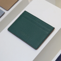 Hiram Beron Monogram High Quality Premium Pebble Leather Wallet Card Holder for Women Man Case Dropship