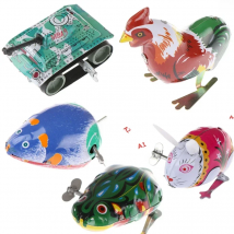 NEW Kids Classic Tin Wind Up Clockwork Toys Jumping Iron Frog Rabbit Cock Toy Action Figures Toy For Children Kids Classic Toy